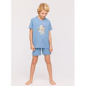 Pyjama Jongens Woody Zeepaardjes Staf - Blauw