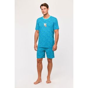 Pyjama heren Woody heremietkreeft golfjes
