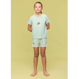 Pyjama Meisjes Woody Strepen - Groen