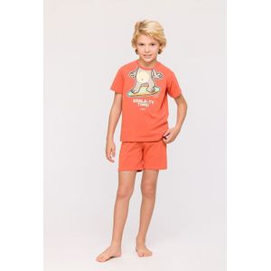 Pyjama Jongens Woody Short Koala Surf - Baksteenrood