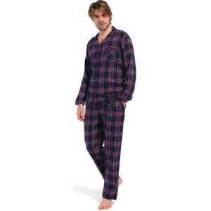 Pyjama Heren Pasha Ruitdessin - Dark Red