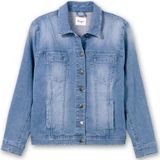 Jeansjacke in leicht taillierter und verkürzter Form, light blue Denim, Gr.46