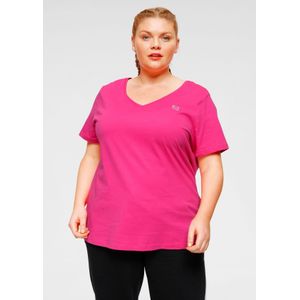 3er Pack T-Shirts, schwarz-pink, Gr.56/58