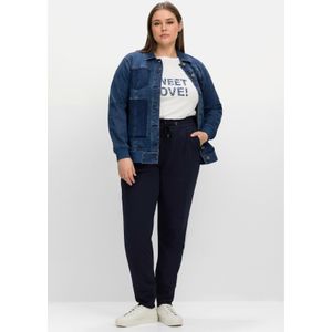Joggpants mit Schlupfbund, aus Interlock-Qualität, nachtblau, Gr.40