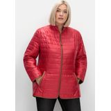 Steppjacke mit Stehkragen und Kontrastdetails, rot, Gr.54