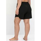 Badehose mit Bindeband, seitlich abgerundet, schwarz, Gr.40