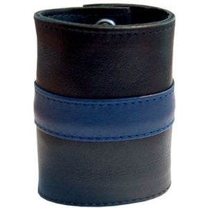 Leren Polsband met Portemonnee - Blauw