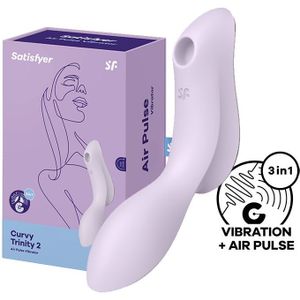 Satisfyer Curvy Trinity 2 Luchtdruk Vibrator - Violet