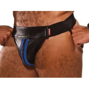 Colt Leren Jockstrap - Zwart-Blauw