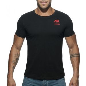 Addicted U-Neck Fetish T-Shirt - Zwart