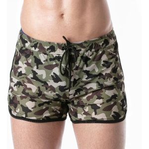Leader Menswear Camo Print Mesh Shorts - Camo