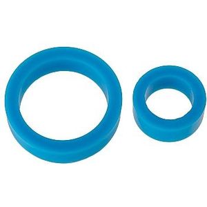 Siliconen Cockringen Double Pack - Blauw