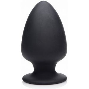 Zwarte Squeezable  Buttplug - Large