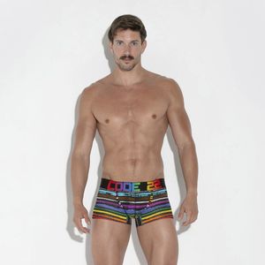 Code 22 Pride Gestreepte Mesh Trunk - Diverse Kleuren