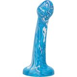 Dildo Twisted Bulb Tip Blauw