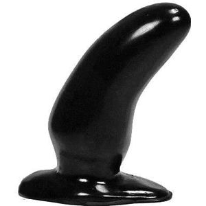 Zwarte Kromme Anaal Dildo 13 cm