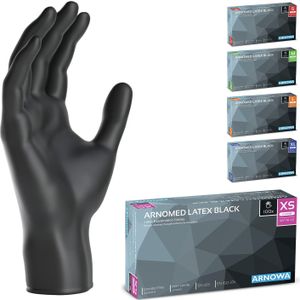 Latex Wegwerphandschoenen Zwart - 100 stuks