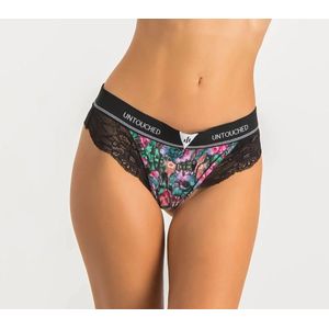 Funky Flowers String Met Kant - Multi