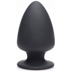Zwarte Squeezable  Buttplug - Small