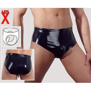 Latex Slip Met Opblaasbare Buttplug