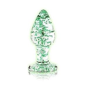 Buttplug Glow In The Dark Small - Clear