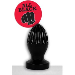 All Black John Buttplug- 12 cm