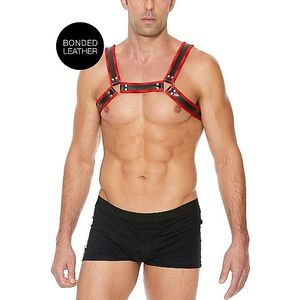 Harnas Buckle Bulldog - Rood