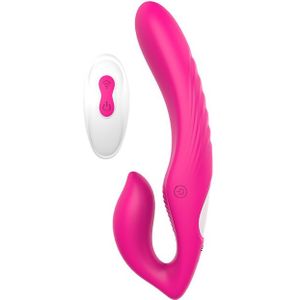 Strapless Strap-On Remote Double Dipper