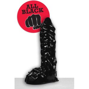 All Black Robbie Dildo - 23 cm