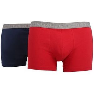 Tom Tailor 2 Pack Cotton Boxershorts Rood en Blauw