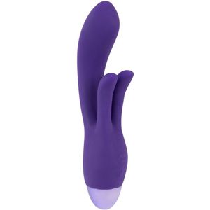 Vibrator met Clitoris Stimulatie - Paars