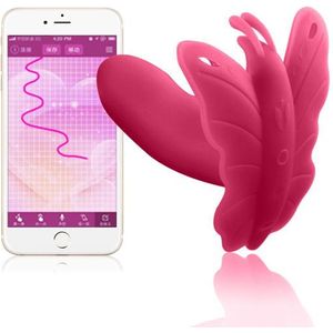 Vlinder Vibrator met App Bediening - Roze