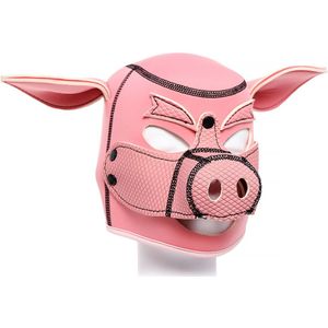 Masker Neoprene Pink Pig BDSM