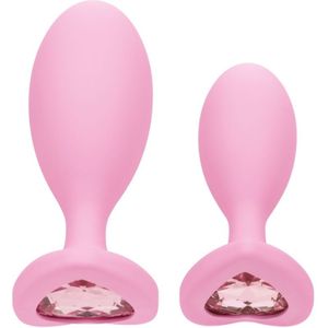 Buttplug set First Time Crystal - Roze