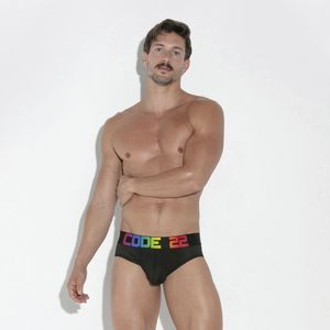 Code 22 Pride Mesh Jockstrap Slip - Zwart