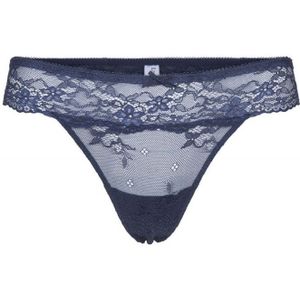LingaDore Daily Lace String - Navy