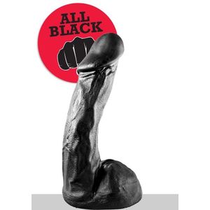 All Black Melvin Dildo - 23 cm