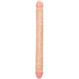 Dubbele Dildo Size Queen 43 cm - Huidskleur