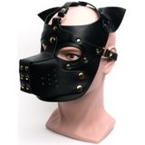 Masker Bondage Pup Hood All Black