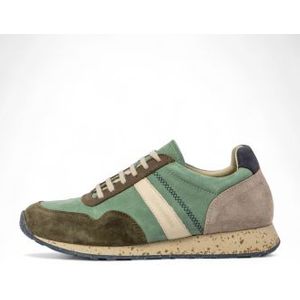 El Naturalistaunisex. 2SP02BV17605_0MU Leren sportschoenen Nsp02 groen (36), Stof, Plat, Veters, Casual