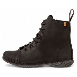 El Naturalistavoor vrouwen. 2N9091101005_001 Aangenaam leren enkellaarsjes zwart (36), Leer, Plat, Veters, Casual