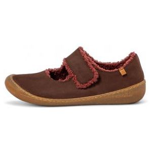 El Naturalistavoor vrouwen. 257391112005_012 Leren sneakers N5739 Pawikan bruin (36), Leer, Plat, Klittenband, Casual