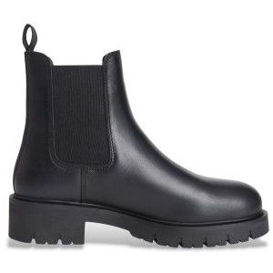 Tommy Jeansvoor vrouwen. EN0EN02825 Chelsea Leren Enkellaars Zwart (38), Leer, 3 tot 5 cm, Geen, Casual