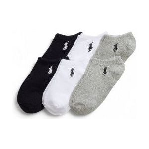 Polo Ralph Laurenvoor meisjes. 448974578001 Set van 6 paar enkellange sokken zwart, wit, grijs (9/11años=140/154cm), Homewear, Katoen, kinde