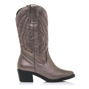 Mustangvoor vrouwen. 58964 Donker Zilver Teo Laarzen -Hoogte hak 5cm (36), 5 tot 8 cm, Geen, Casual