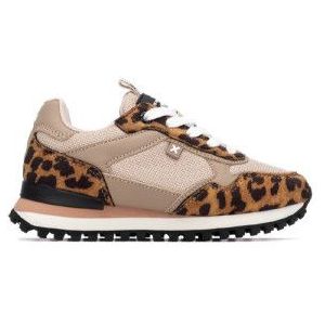 Xti Kidsvoor meisjes. 15131002-CAMEL Trainers 151310 bruin (35), Plat, 1 tot 3 cm, Veters, Casual, kinderkleding