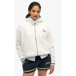 Superdryvoor vrouwen. W2012351A Country Club Hoodie wit (XL), Casual, Polyester