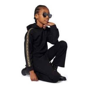 Michael Korsvoor meisjes. R30478 Sweater MK zwart (14años= 162cm), Casual, Katoen, kinderkleding