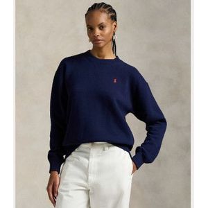 Polo Ralph Laurenvoor vrouwen. 211971697002 Gebreid marine sweatshirt (M), Casual, Katoen, Marineblauw