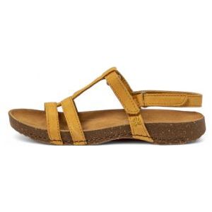 Artvoor vrouwen. 1094651F5003_024 Leren sandalen 0946 I Breathe geel (39), Leer, Plat, Klittenband, Casual